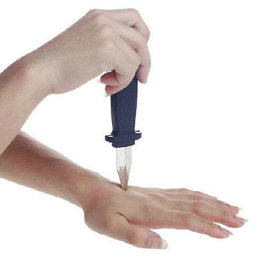 Fake prank plastic knife for everyday pranks or for April Fool's Day or Haloween